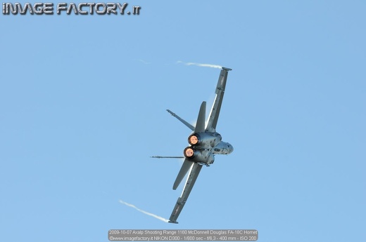 2009-10-07 Axalp Shooting Range 1160 McDonnell Douglas FA-18C Hornet
